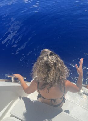 Swimming mid-ocean