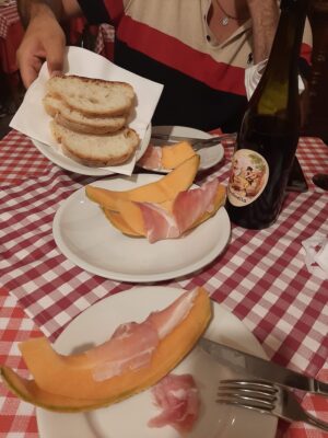 Dinner on my First trip to Rome